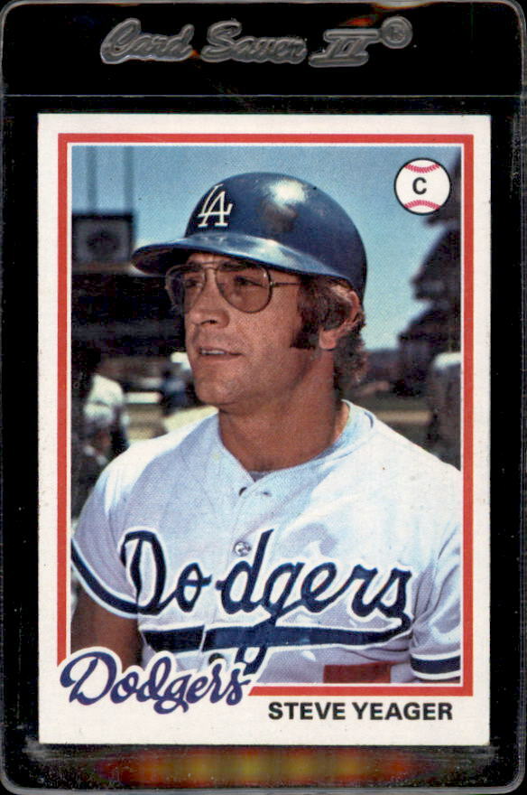 1978 Topps #285 Steve Yeager Los Angeles Dodgers - Nice Card