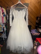 Long Sleeve Wedding Dress Size 0