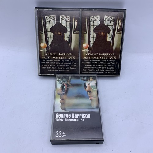 GEORGE HARRISON All Things Must Pass DOUBLE CASSETTE APPLE Original Pressing