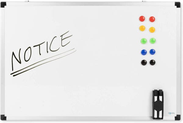 Whiteboard 60X90Cm Set Mit Magneten Marker Schreibtafel Tafel-image