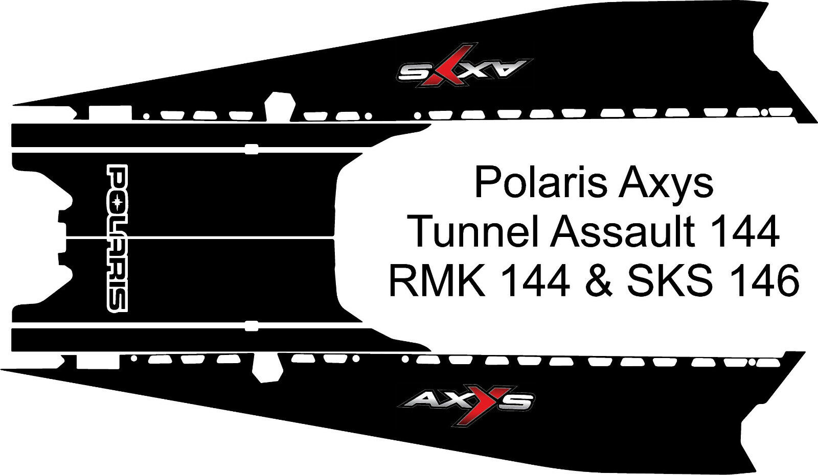 POLARIS AXYS TUNNEL decal GRAPHICS 600 RMK switchback assault  1