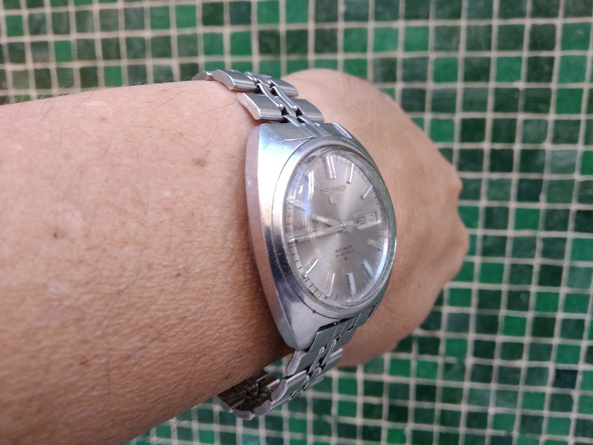 SEIKO AUTOMATIC 7019 7120 ALL ORIGINAL CROWN BRACELET WORKING OK