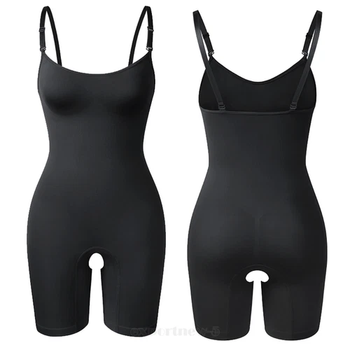 Tummy Control Bodysuit Sculpting Body Shaper Tank Top Shapewear Snatched Waist - Picture 30 of 35
