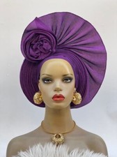 Aso-Oke African Headtie Auto Gele, Headgear.