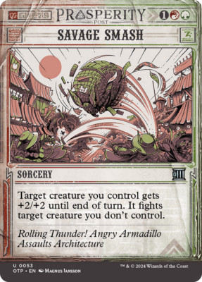 x4 Savage Smash OTP Breaking News MTG 53 UNCOMMON M/NM 4x