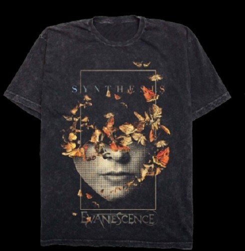 EVANESCENCE AMY LEE HALF FACE MINERAL WASH T-SHIRT NEW!!! OFFICIAL MERCHAN  | eBay