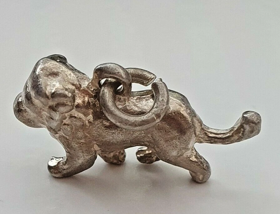 Sterling silver shop lion charm
