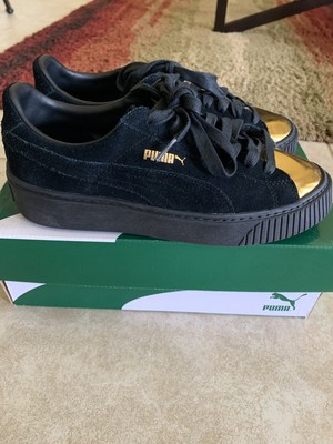 puma gold toe sneakers