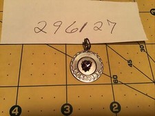 Sterling Silver 925 CZ February Birthstone Purple Amethyst Child Charm Pendant