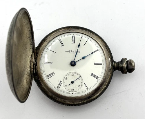 Elgin Antique Mechanical Pocket Watch  Gr207  7J   18s  8794345  NON-WORKING