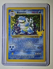 Pokémon TCG Card Blastoise 2/102 Celebrations 25th Anniversary Holo NM-M