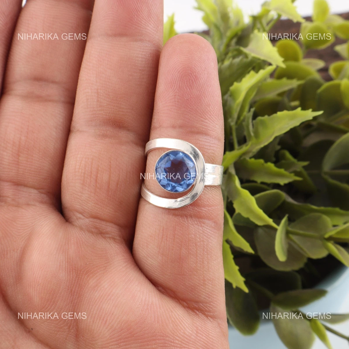 Anello Stack/Impilabile In Argento 925 Con Vera Tanzanite – Elegante E Raffinato, Gioiello Donna