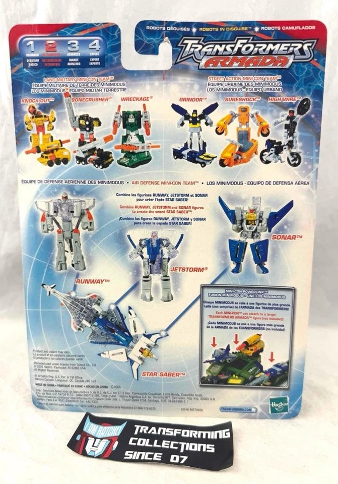 Transformers Armada Mini-Con Air Assault Team Star Saber MOSC - Image 2 of 2