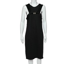 Versace Collection Black Knit Sleeveless Shift Dress M