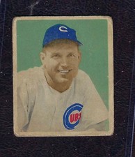 1949 Bowman Baseball Card #76 Bill Nicholson, Philadelphia Phillies, VG-EX!
