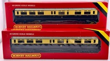 Two Hornby R454 OO Gauge G.W.R. Restaurant Car !st & 3rd Class