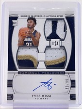YVES MISSI 2024-25 NATIONAL TREASURES RPA ROOKIE PATCH RC AUTO 80/99