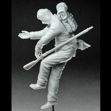 1/35 Scale Dead Сonfederate Resin Figure Infantry Diorama Action Miniature