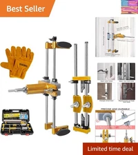 Upgraded Woodworking Door Lock Jig with Industrial Bearing and Dustproof Design