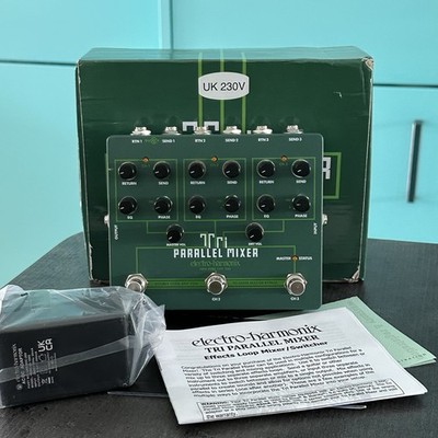 Electro Harmonix EHX Tri Parallel Mixer Switch Gitarren-Effekt-Pedal + Box + Power