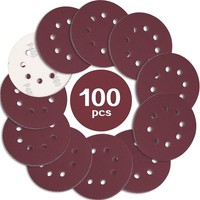 Schleifpapier 125Mm Klett 100 StüCk 400 KöRnung FüR Exzenterschleifer
