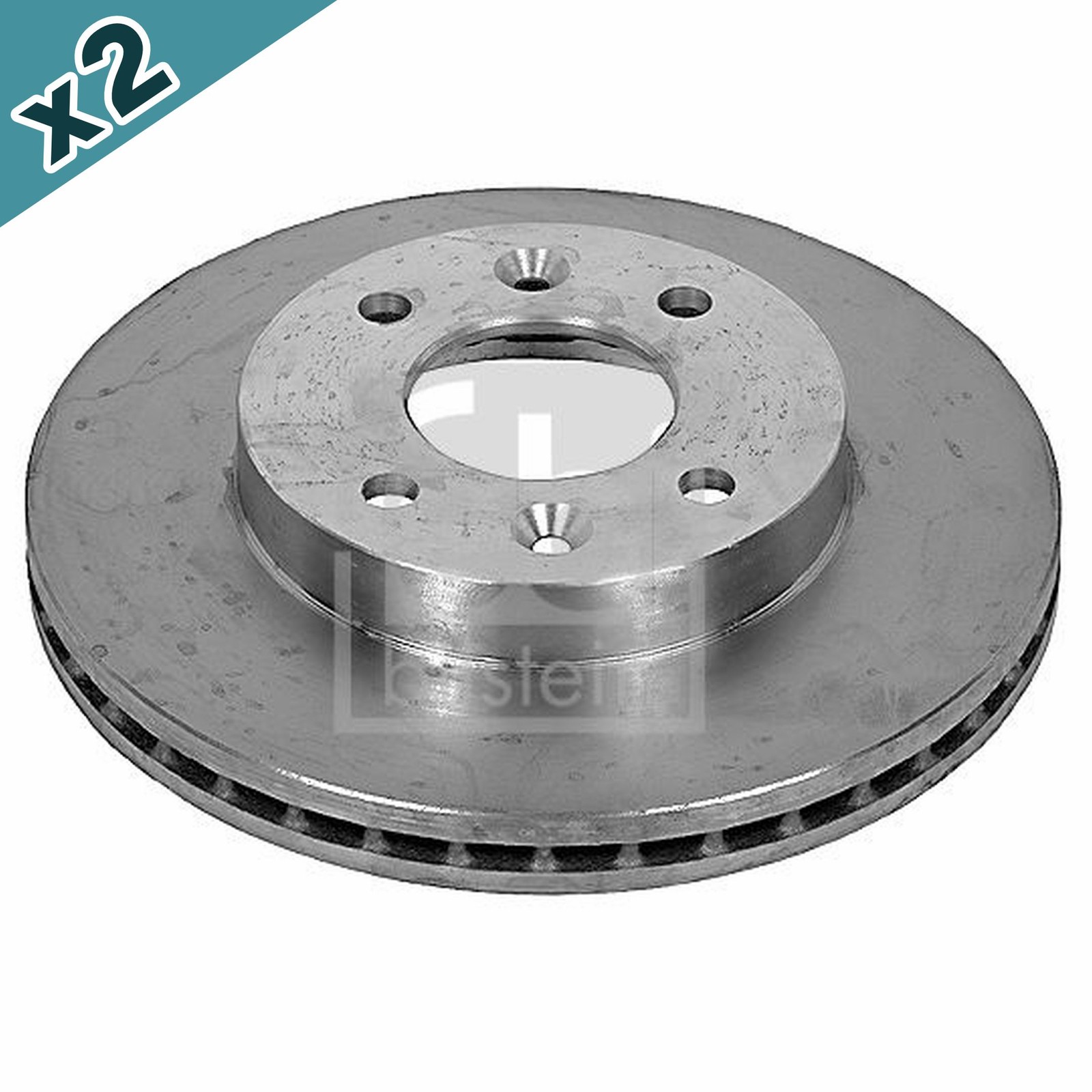FEBI BILSTEIN 09072 Brake Disc Front Fits Nissan Kubistar Renault 19 21 Clio