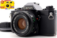 Tested Near MINT Canon AV-1 35mm SLR Film Camera NFD 50mm f/2 Lens From JAPAN