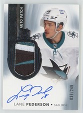 2021-22 UD The Cup RPA Patch Lane Pederson RC Auto 036/249 #107