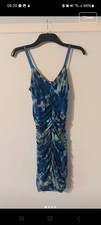Quiz Tie Die Y2K Ruched Thin Straps Party Dress UK 8 BNWOT