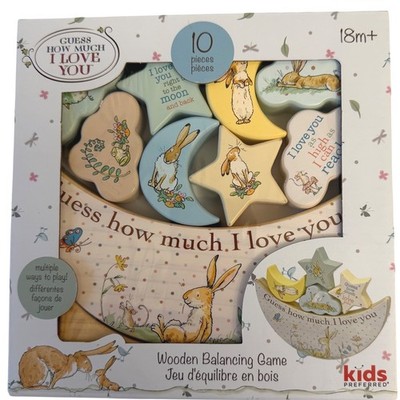 Kids Preferred Guess How Much I Love You Wooden Balancing Game 10 Piece Set 18m+