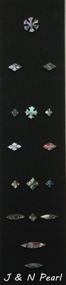 J&N Pearl 1set Green Abalone 45 Snowflake Martin Style Guitar Fingerboard Inlay