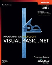 PROGRAMMING MICROSOFT VISUAL BASIC .NET VERSION 2003 By Balena Francesco 196