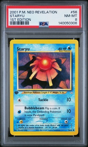 Staryu (1st Edition) graded PSA 8 for sale on eBay