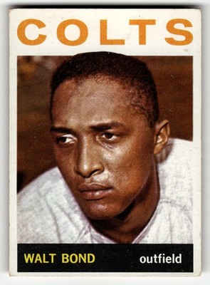 1964 Topps Walt Bond #339 Houston Colt .45s MID HIGHER GRADE NO CREASES