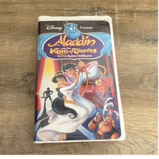Walt Disney Home Video Aladdin King of Thieves VHS Animation Robin Williams NTS
