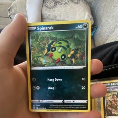 Pokémon Spinarak Basic 2021 Set 043/072 Regular Card 60HP 10/20 Attack