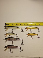 Rapala Countdown Vintage Fishing Lure. (LOT OF 6) Made In Finland. Good Cond.