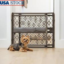 Expandable Dog Gate Indoor Use Adjustable Pet Barrier Safe Portable Fence