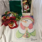 Snowman Sparkle Needlepoint Stocking Kit Demensions B38