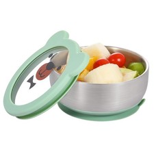 Baby Bowls with Non-Slip Silicone Suction Cup, Insulated Double-Layer 18/8 St...