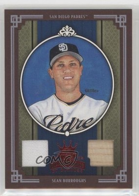 2005 Donruss Diamond Kings Red Framed Materials 25/100 Sean Burroughs #185 0y9m