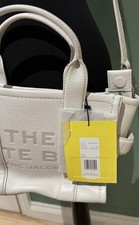 Marc Jacobs White Small Leather Tote Bag New with Tags