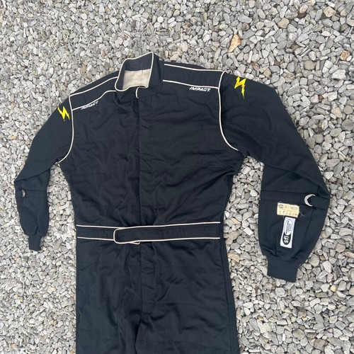 Impact Racing Suit SFI 3-2A/5 Black One Piece Driving Fire Suit Mens 3X 52