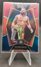2022 Select WWE Premier Red Blue Silver Prizm #138 Oliver Carter Rookie Card