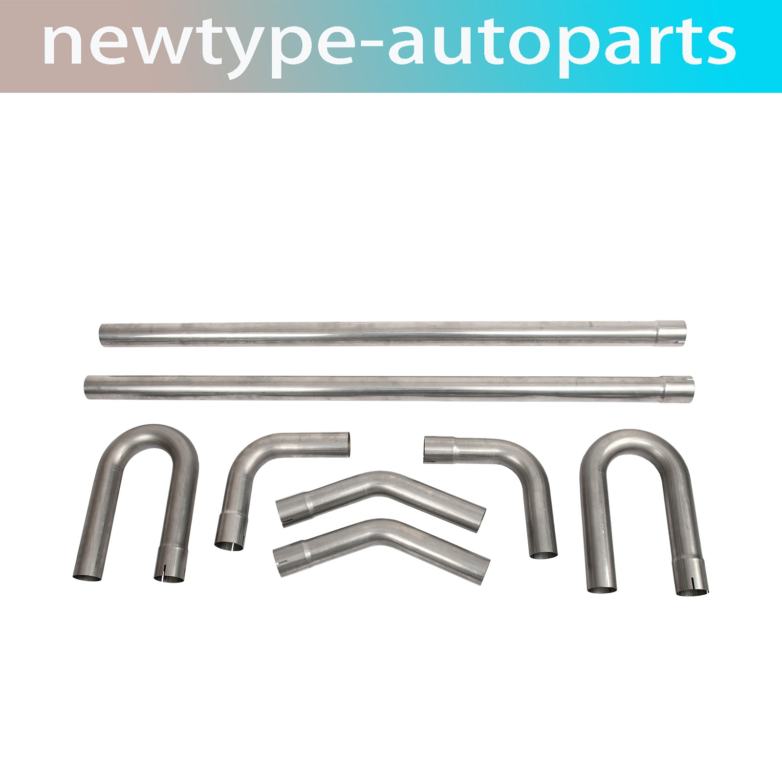 2''Industrial Pipes Bend Exhaust Tube Pipe Kits Straight & 45° 8PCS