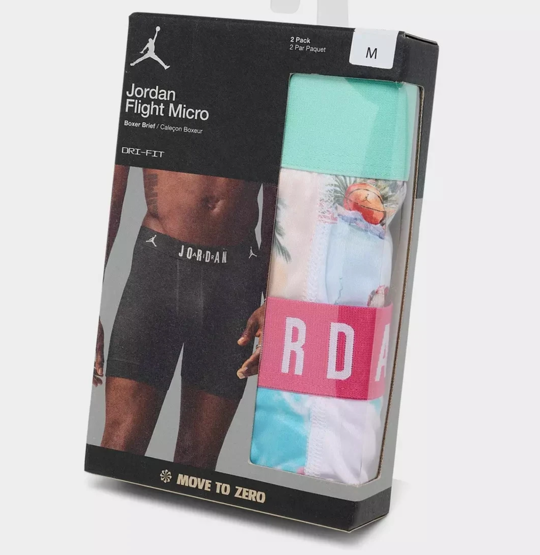 JORDAN FLIGHT Micro Mens Boxer Brief DRI-FIT 2 Pack LARGE  display picture 2