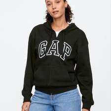 Relaxed Gap Logo Zip Hoodie for Women