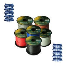 Harmony Car Primary 14 Gauge Power or Ground Wire 600 Feet 6 Rolls Multi Color