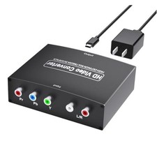 Component to Hdmi Converter, YPbPr R/L Audio to HDMI Converter Aluminum