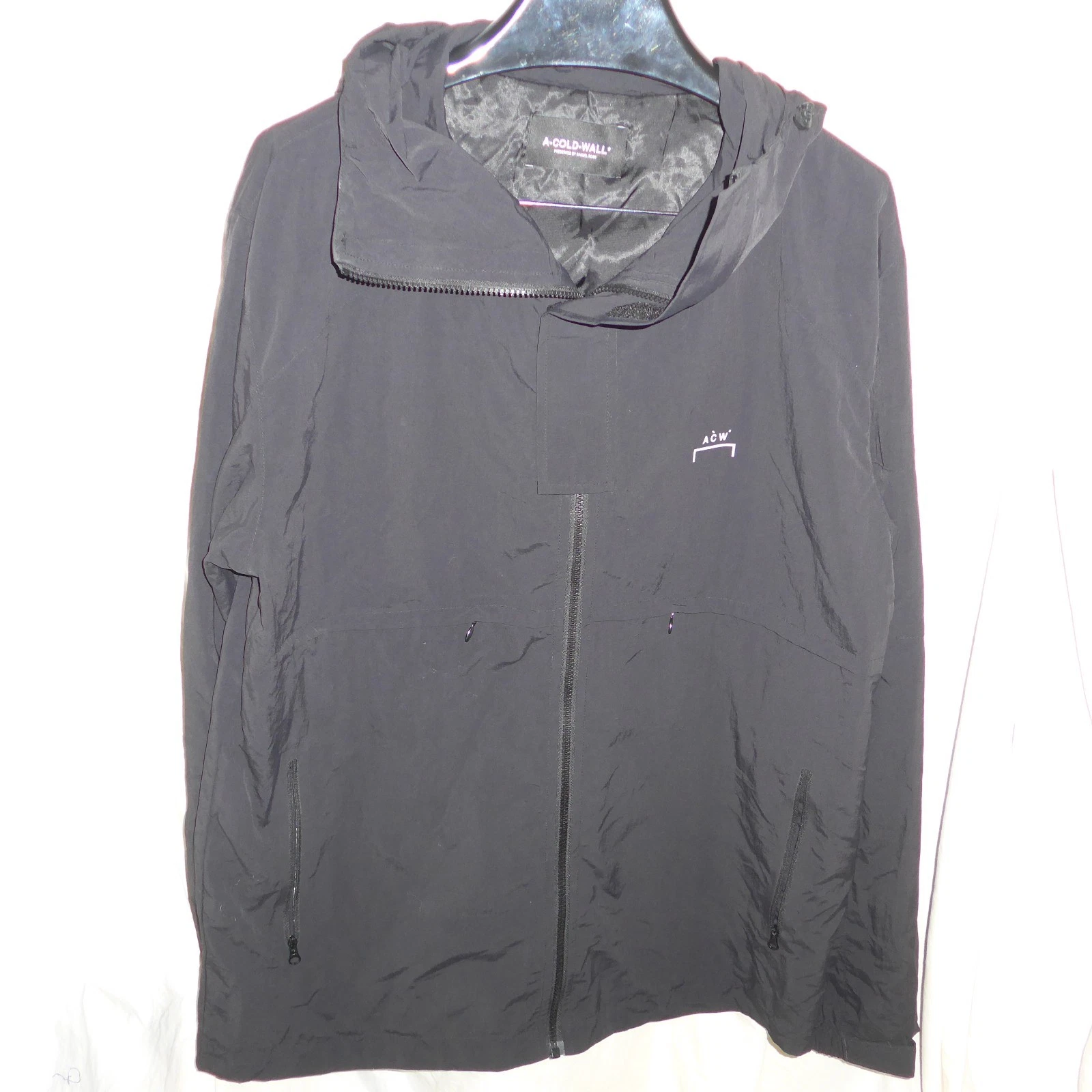 A-COLD-WALL * ACW Hooded Storm Full Zip Jacket Black Size XL